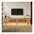 Banc TV avec tiroirs avec rangement ferme naturel 180x40x44,5 cm