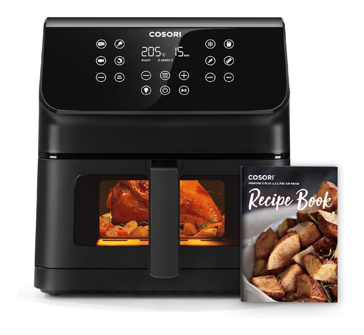 Friteuse a air chaud avec programmes reglable noir
