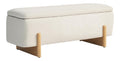 Bancs de rangement avec rangement ferme finition bois creme