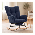 Fauteuils a bascule finition bois bleu