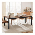 Tables finition bois structure metal naturel
