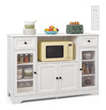 Buffets, credences et vaisseliers avec tiroirs avec rangement ferme blanc 120 x 40 x 82 cm