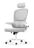 Chaise confortable reglable avec rangement ferme gris 54 x 51 x 127 centim