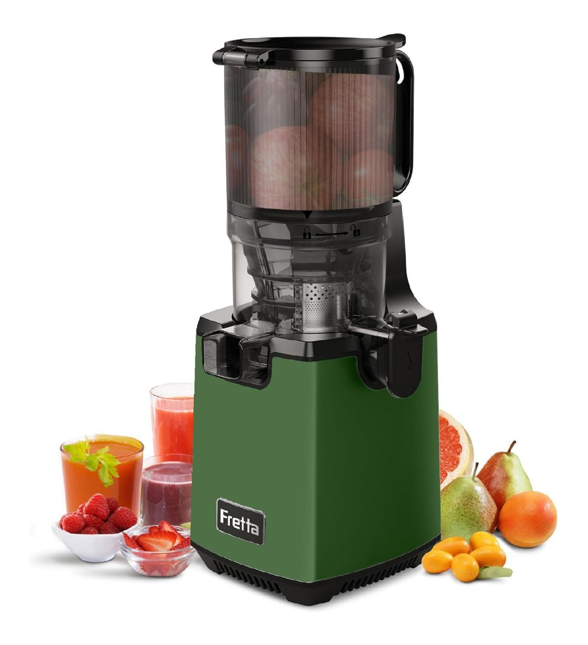 Extracteurs de jus a vis simple fonctionnement silencieux vert