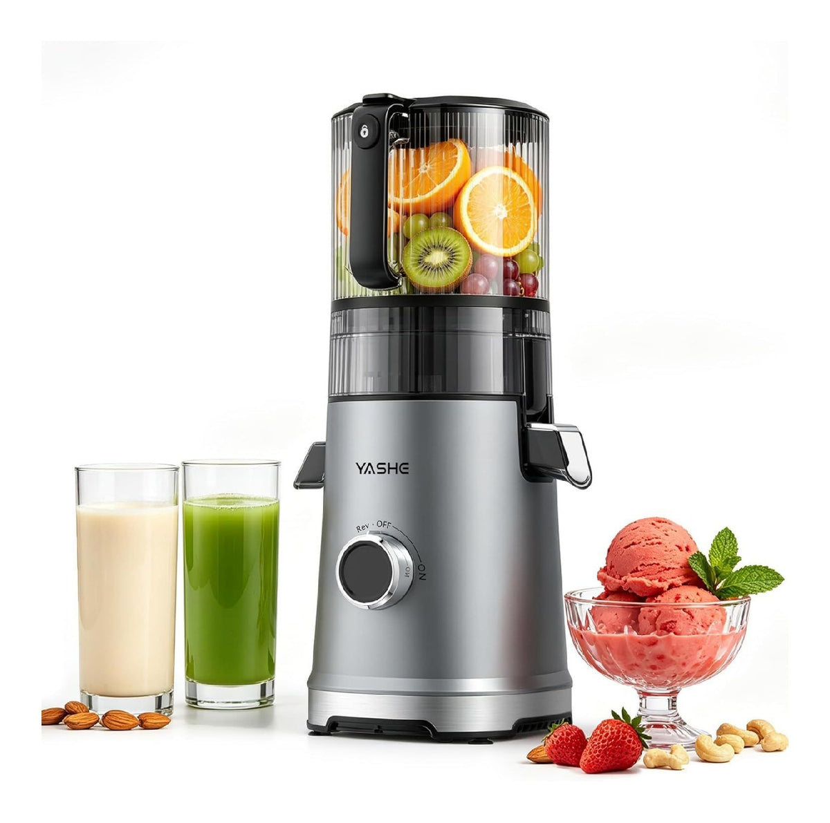 Extracteurs de jus a vis simple compact noir