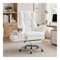 Chaises de Gamer reglable sur roulettes blanc
