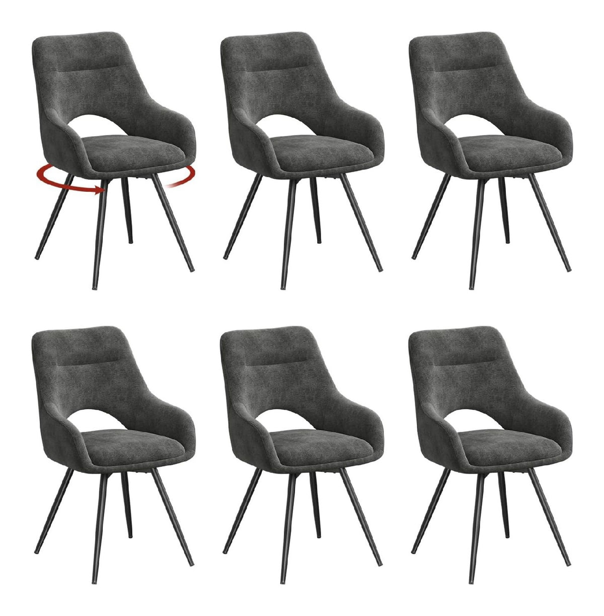 Chaise confortable reglable avec rangement ferme gris fonce