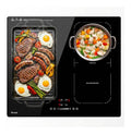Plaques de cuisson double zone noir