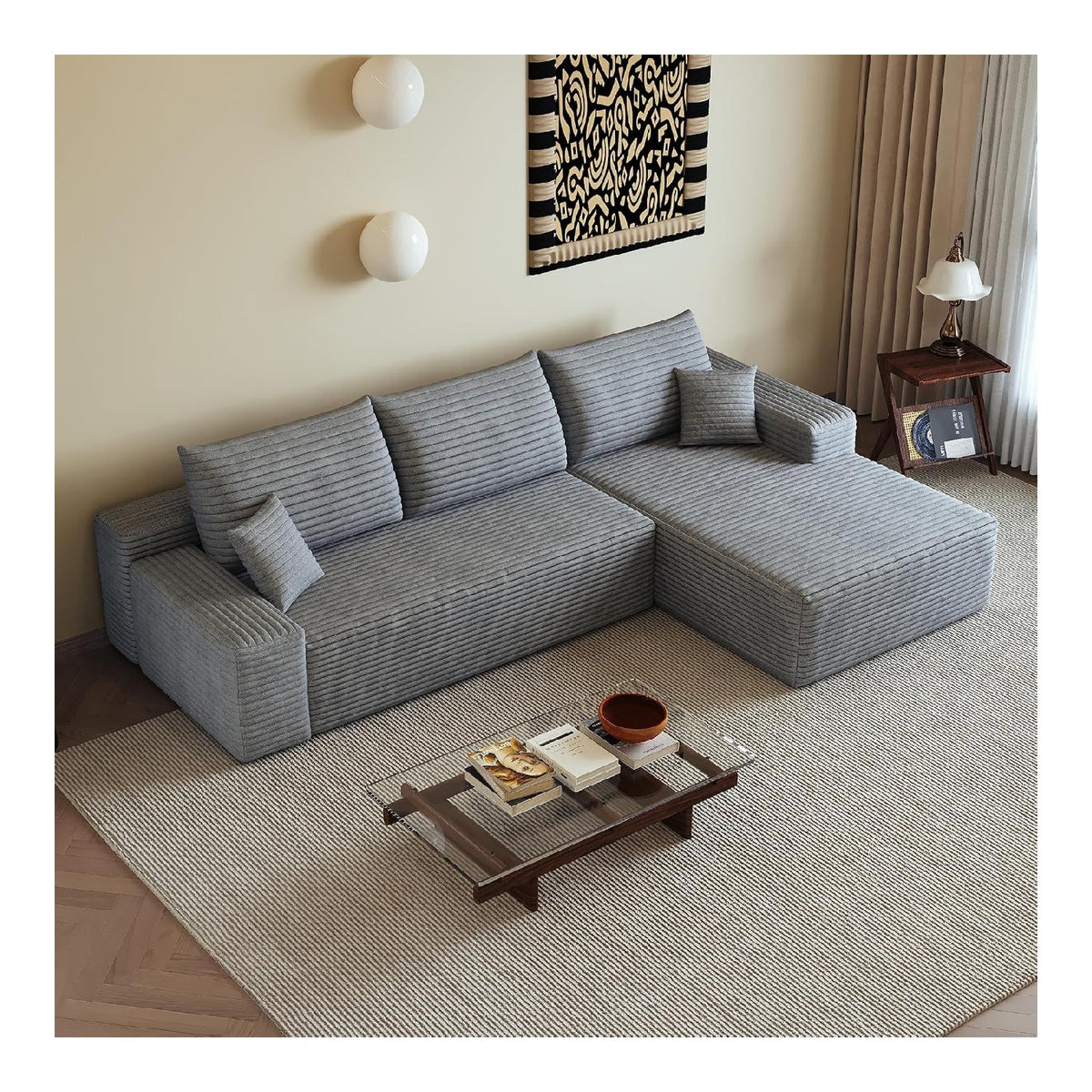 Canapes et divans avec rangement ferme revetement velours gris
