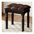 Tabourets finition bois marron
