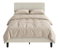 Cadres de lit reglable avec rangement ferme gris clair