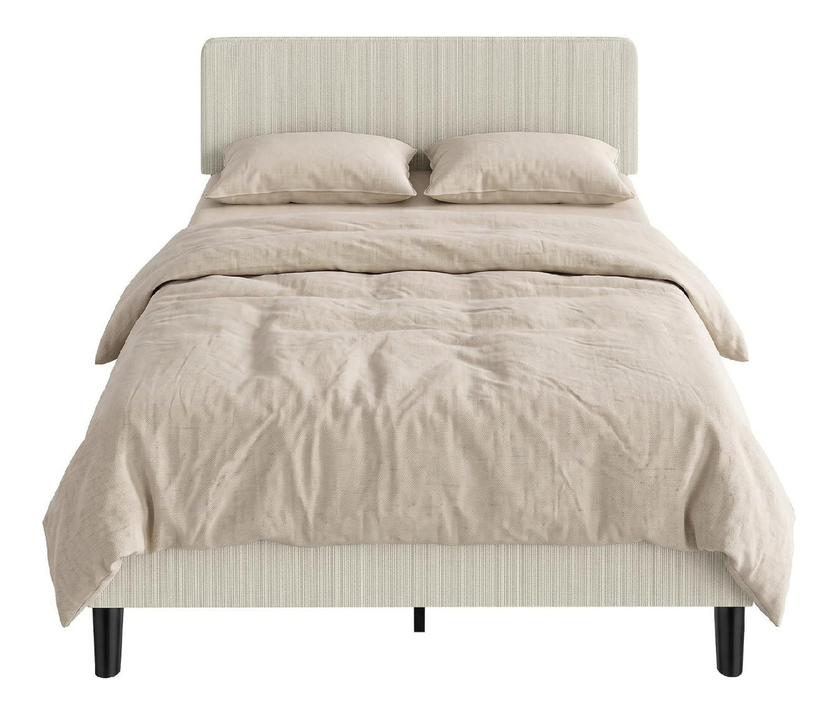 Cadres de lit reglable avec rangement ferme gris clair
