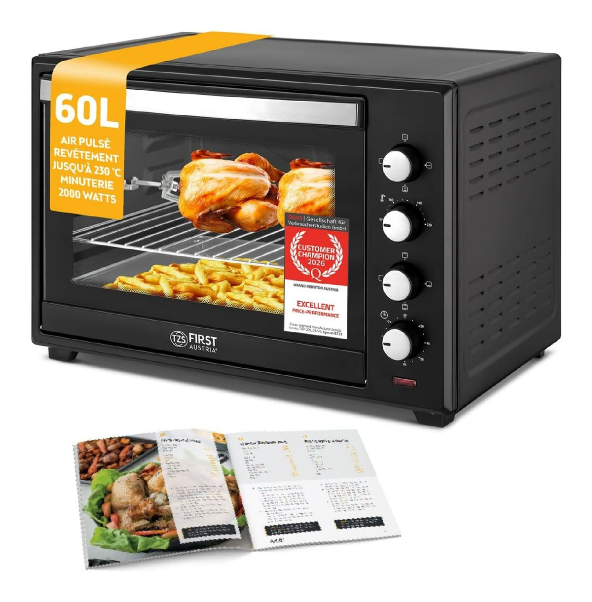 Mini fours compact finition inox inox