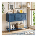 Tables consoles avec tiroirs avec rangement ferme bleu