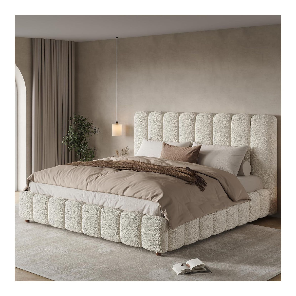 Lits avec rangement ferme finition bois beige variante 101