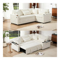 Canapes et divans avec rangement ferme revetement velours beige