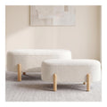 Bancs de rangement finition bois blanc