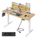 Postes de travail informatiques reglable electrique chene