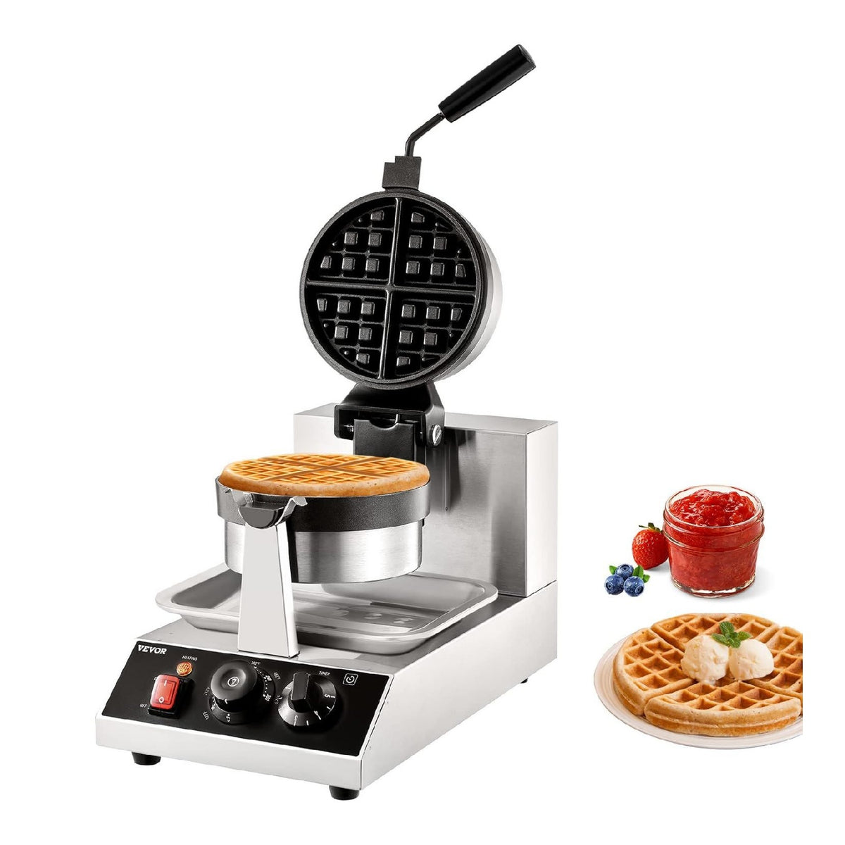 Machines a gaufres et croques compact finition inox inox