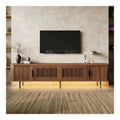 Banc TV avec tiroirs avec rangement ferme noyer 180 x 35 x 40 centim