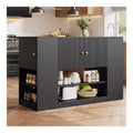 ?lots de rangement mobiles reglable avec tiroirs noir 140 x 40 x 90 centim