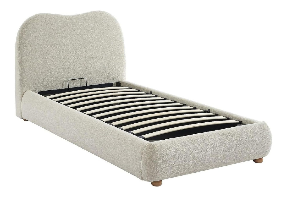 Lits avec rangement ferme finition bois blanc