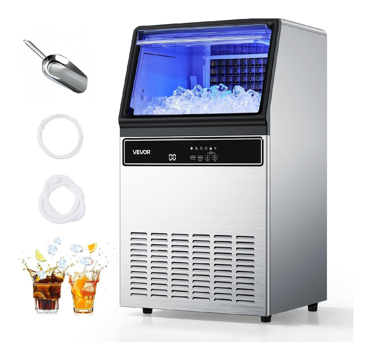 Machines a gla?ons avec programmes reglable inox