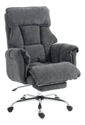 Chaise confortable reglable inclinable gris fonce
