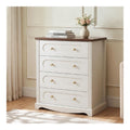 Commode de rangement avec tiroirs avec rangement ferme blanc 60x40x72.5 cm