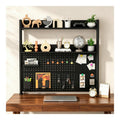 etageres de bureau et hors surface reglable avec rangement ferme noir