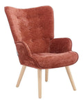 Fauteuil confortable avec rangement ferme finition bois naturel