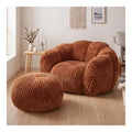 Fauteuils poire revetement velours noir