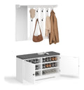 Ensembles de meubles pour entree reglable avec rangement ferme noir