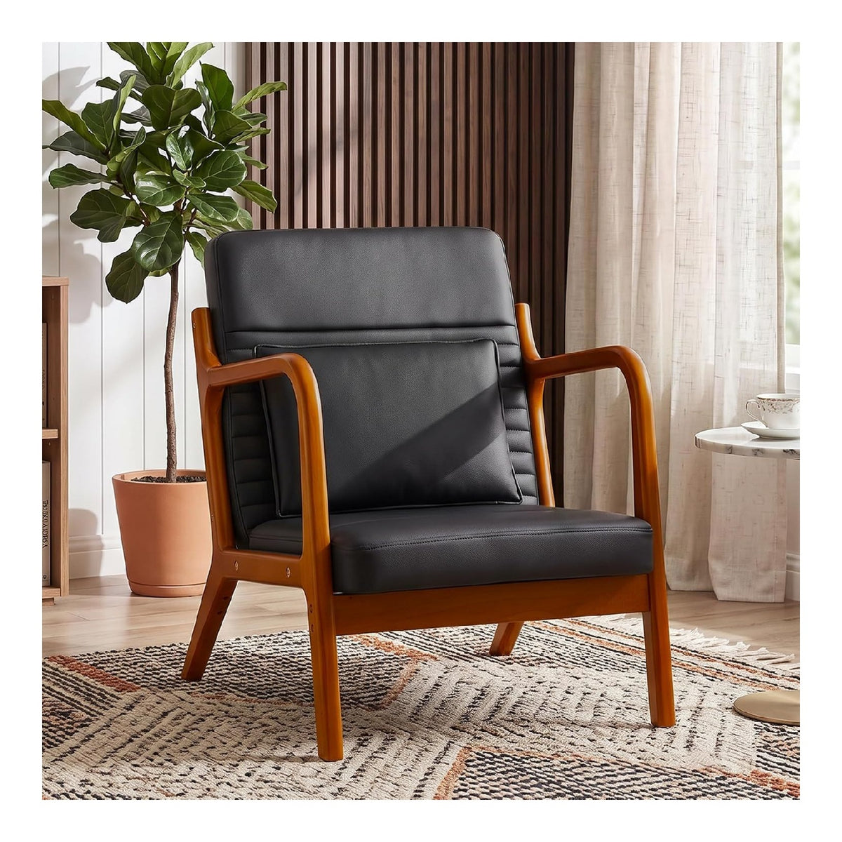 Chaise confortable avec rangement ferme inclinable noir