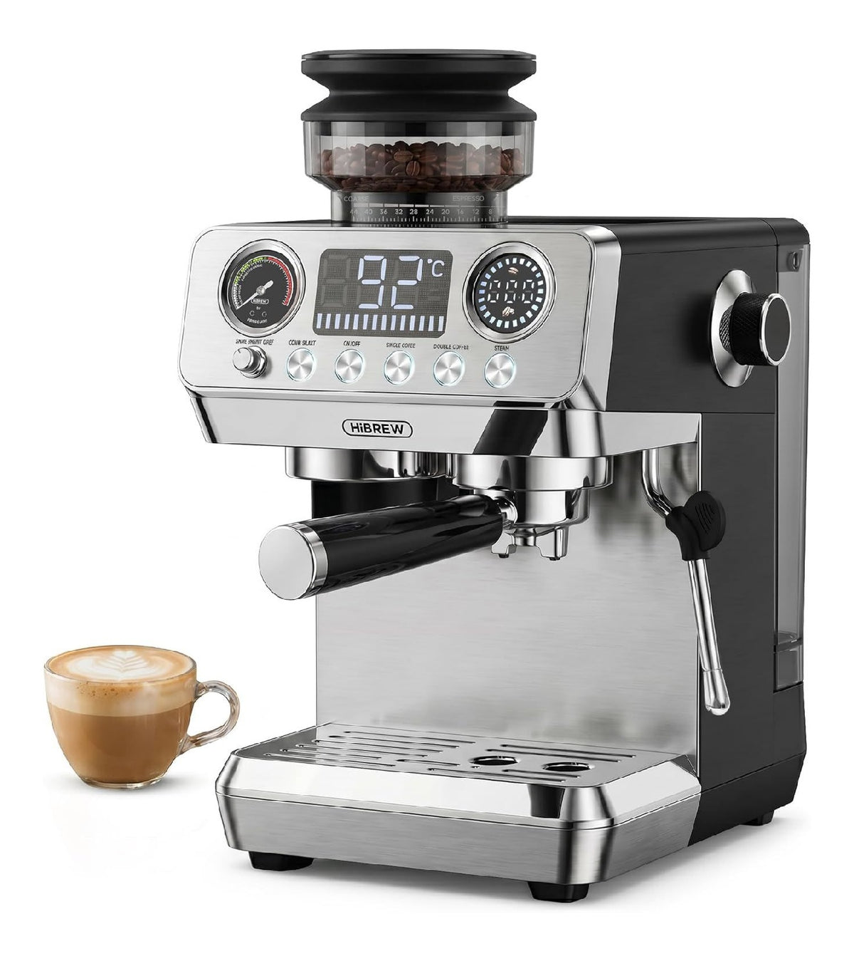 Machines expresso a vapeur reglable creme