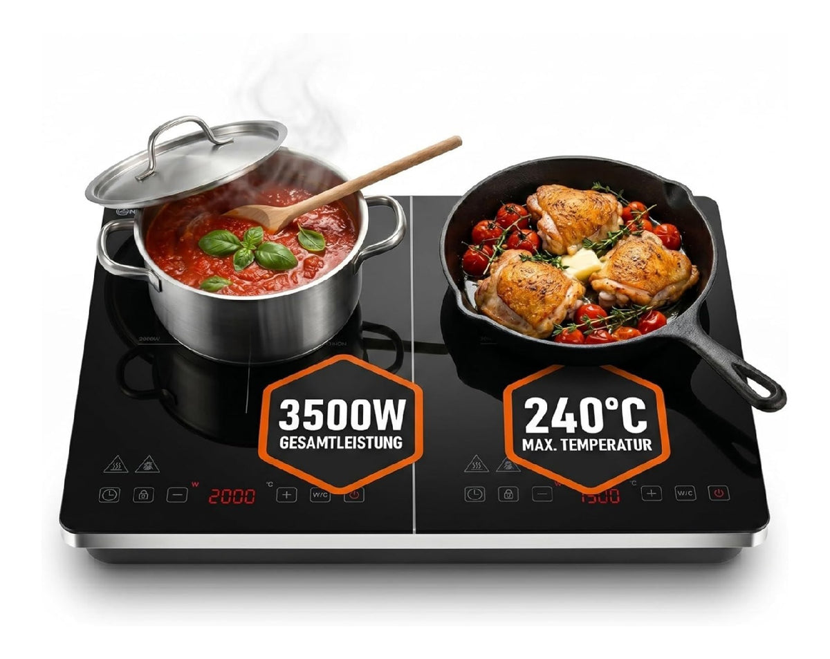 Plaques de cuisson portable noir