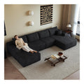 Canapes et divans avec rangement ferme revetement velours noir 3,4 x 1,75 x 0,83 m