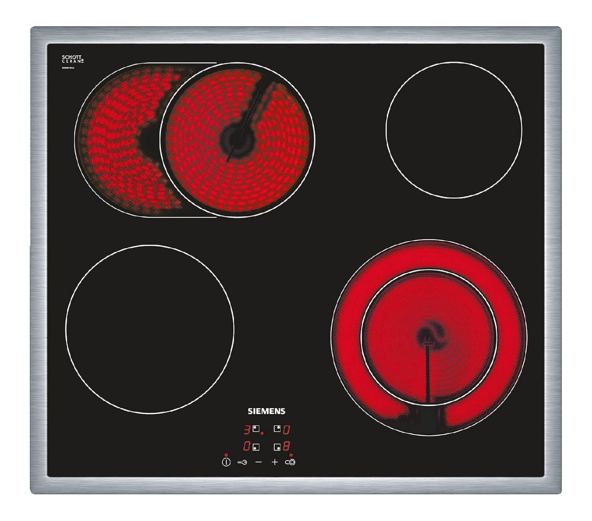 Plaques de cuisson noir variante 1158