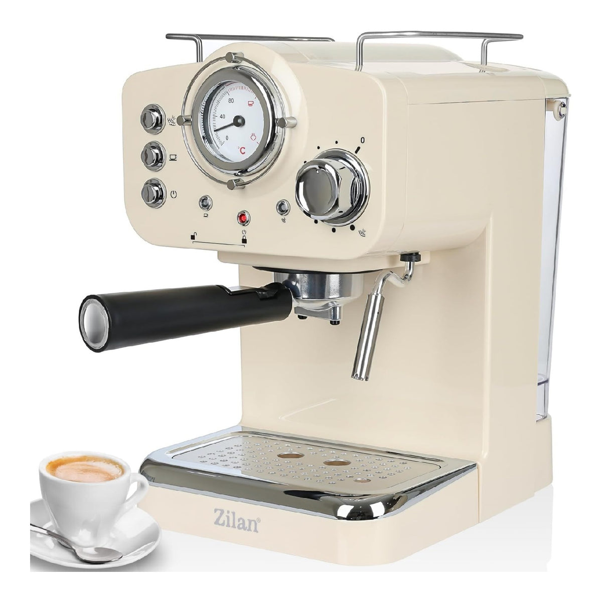 Machines combinees filtre et expresso compact finition inox inox 1.25 L