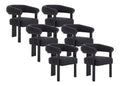 Chaise confortable avec rangement ferme finition bois noir 64 x 60 x 78 centim