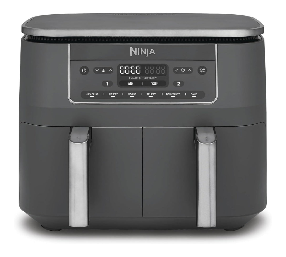 Friteuse a air chaud commande numerique cuisson sans huile gris