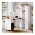 Bureau fonctionnel reglable electrique blanc 30,5 x 104,5 x 160 centim