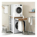 Etagere de rangement avec rangement ferme blanc