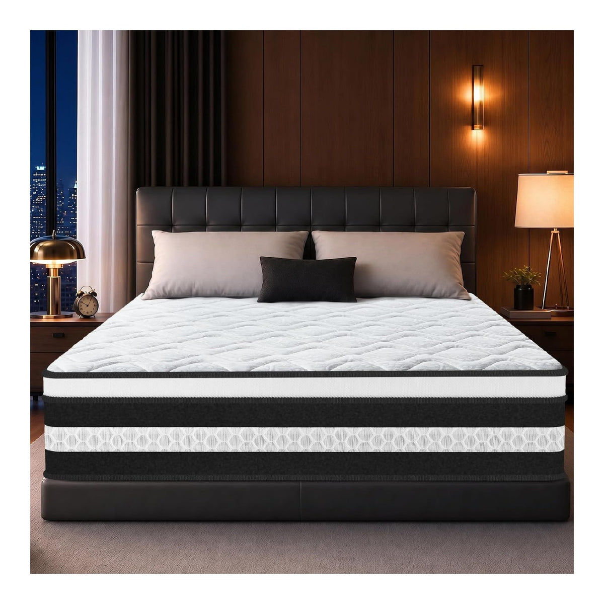 Matelas noir 160x200x30cm