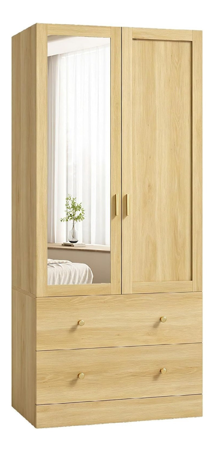 Armoire de rangement avec tiroirs avec rangement ferme chene