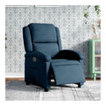 Fauteuils relaxants electrique avec rangement ferme bleu 86,5 x 71 x 99,5 centim