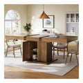 Tables avec rangement ferme finition bois chene 180x90x75.2 cm