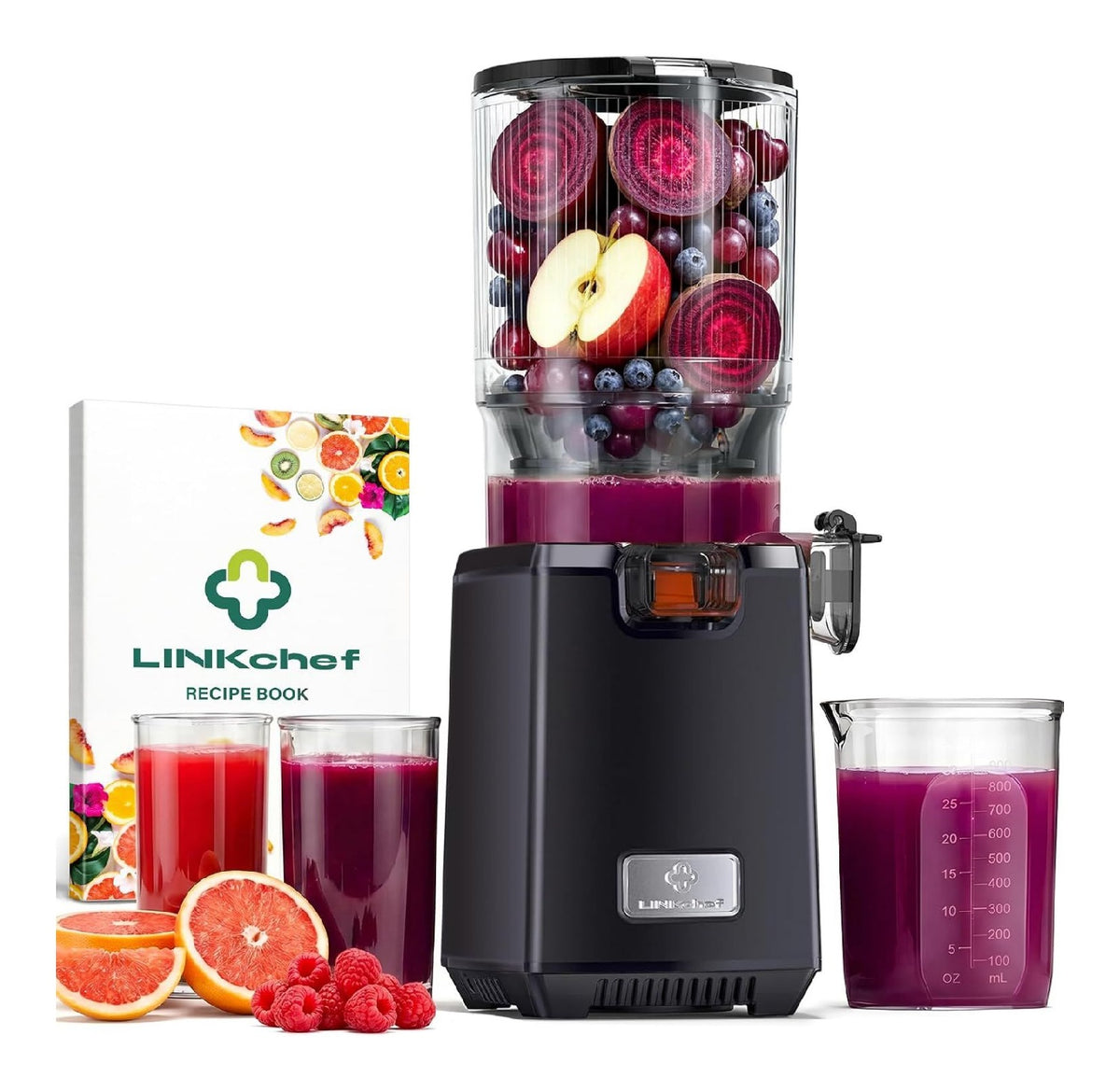 Extracteurs de jus a vis simple gris 1.8 L