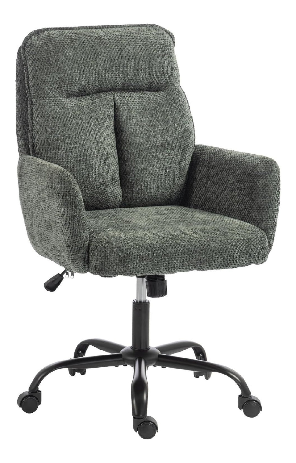 Chaise confortable reglable sur roulettes vert