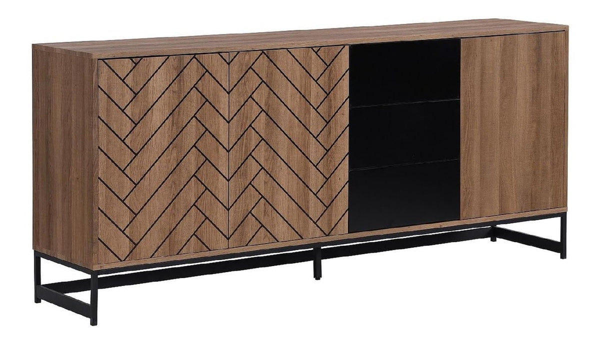 Rangements avec tiroirs avec rangement ferme noir
